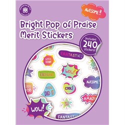 Pop of Praise Bright Merit Sticker Book
